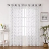 Asstd National Brand Elberon Grommet Top Sheer Single Curtain Panel In Sand