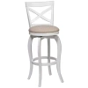Asstd National Brand Ellendale Bar-height Bar Stool In White