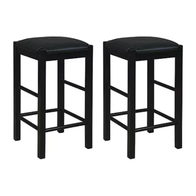 Asstd National Brand Ellery Kitchen And Dinning Room Collection 2-pc. Bar Stool In Black