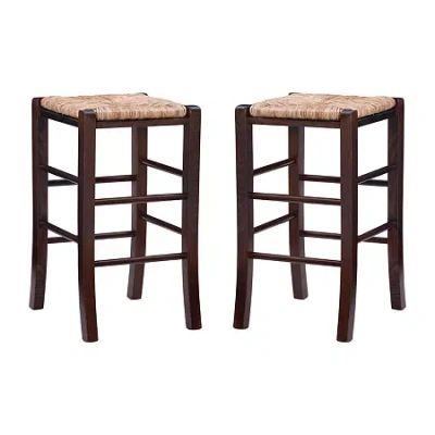 Asstd National Brand Ellery Kitchen And Dinning Room Collection 2-pc. Bar Stool In Brown