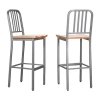 Asstd National Brand Ellery Kitchen And Dinning Room Collection 2-pc. Bar Stool In Silver