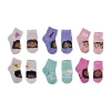 Asstd National Brand Encanto Toddler Girls Multi-pack 6 Pair Quarter Ankle Socks In Multi