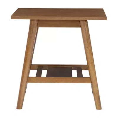 Asstd National Brand Erbach Mid Century Modern End Table In Brown