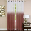 Asstd National Brand Essence Grommet Top Sheer Single Curtain Panel In Red