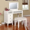 Asstd National Brand Eva 2-pc. Vanity & Stool Set In White