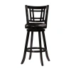 Asstd National Brand Fairfox Swivel Barstool In Black