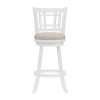 Asstd National Brand Fairfox Swivel Barstool In White