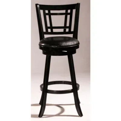 Asstd National Brand Fairfox Swivel Counter Stool In Black