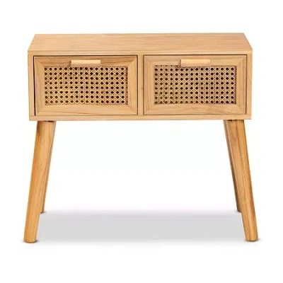 Asstd National Brand Falan 2-drawer Console Table In Brown