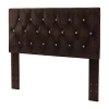 Asstd National Brand Faux Leather Upholstered Tufted Headboard - Full/queen In Brown