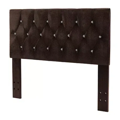 Asstd National Brand Faux Leather Upholstered Tufted Headboard - Full/queen In Brown