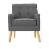 Asstd National Brand Felicity Tufted Upholstered Armchair In Black