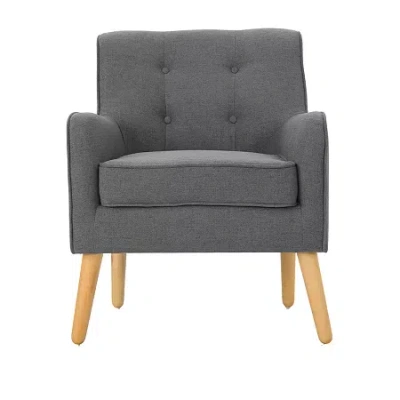 Asstd National Brand Felicity Tufted Upholstered Armchair In Black