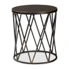 Asstd National Brand Finnick Metal End Table In Black