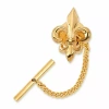 Asstd National Brand Fleur De Lis Tie Tack In Yellow
