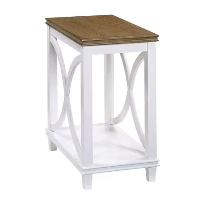 Asstd National Brand Florence Living Room Collection Chairside Table In White