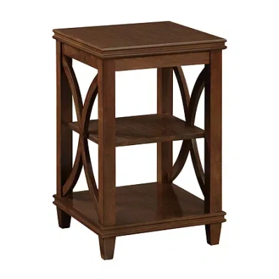 Asstd National Brand Florence Living Room Collection End Table In Brown
