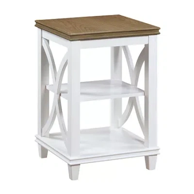 Asstd National Brand Florence Living Room Collection End Table In White