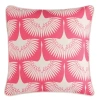Asstd National Brand Flying Cranes Square Throw Pillow In Pink