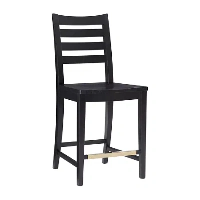 Asstd National Brand Foden Kitchen And Dinning Room Collection Counter Height Bar Stool In Black