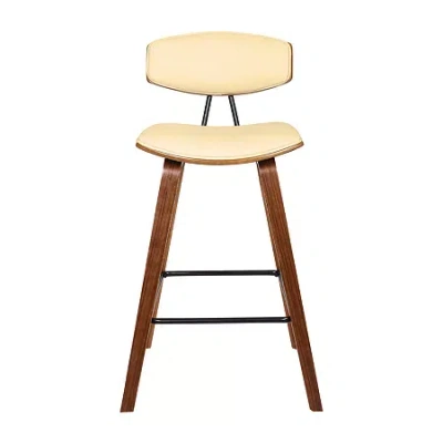 Asstd National Brand Fox 25.5" Counter Height Upholstered Bar Stool In Sand