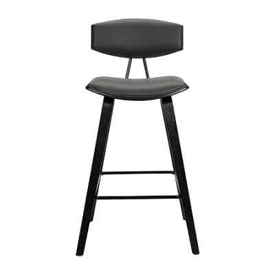Asstd National Brand Fox 28.5" Upholstered Bar Stool In Gray