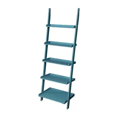 Asstd National Brand French Country Bookshelf Ladder In Blue