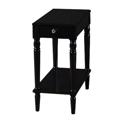 Asstd National Brand French Country Chairside End Table In Black
