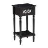 Asstd National Brand French Country Khloe 1-drawer Accent Table With Shelf In Black