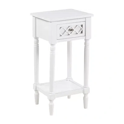 Asstd National Brand French Country Khloe 1-drawer Accent Table With Shelf In White