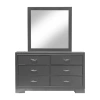 Asstd National Brand Gallint 6-drawer Dresser In Gray