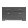 Asstd National Brand Gallint 6-drawer Dresser In Gray