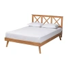 Asstd National Brand Galvin Wooden Platform Bed In Brown