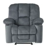 Asstd National Brand Gannon Track-arm Recliner In Gray