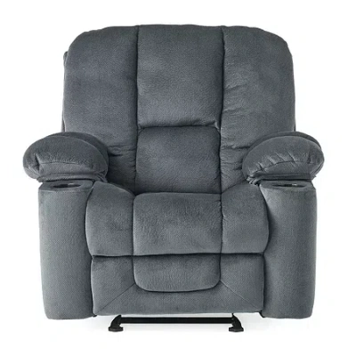 Asstd National Brand Gannon Track-arm Recliner In Gray