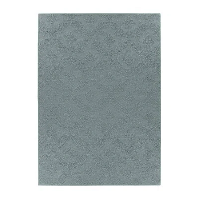 Asstd National Brand Garland Charleston Indoor Rectangular Area Rug In Blue