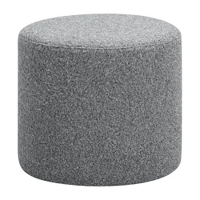 Asstd National Brand Garrett Upholstered Ottoman In Gray