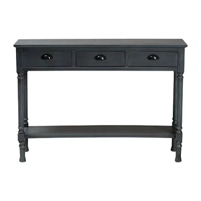 Asstd National Brand Garvey Living Room Collection 3-drawer Console Table In Gray
