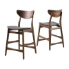 Asstd National Brand Gavin 2-pc. Counter Height Upholstered Bar Stool In Gray