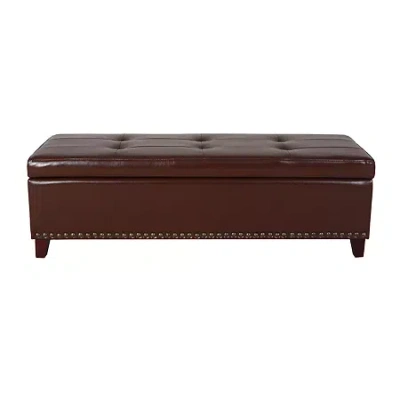 Asstd National Brand Gavin Storage Ottoman In Brown