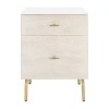 Asstd National Brand Genevieve 2-drawer Nightstand In White