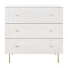 Asstd National Brand Genevieve 3-drawer Dresser In Gray