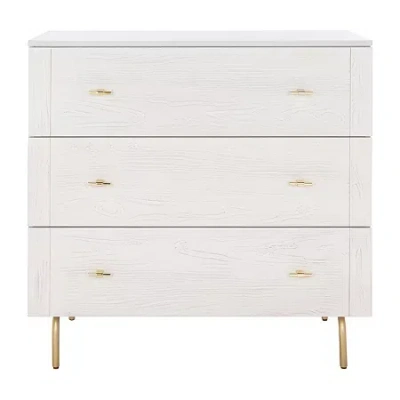 Asstd National Brand Genevieve 3-drawer Dresser In Gray