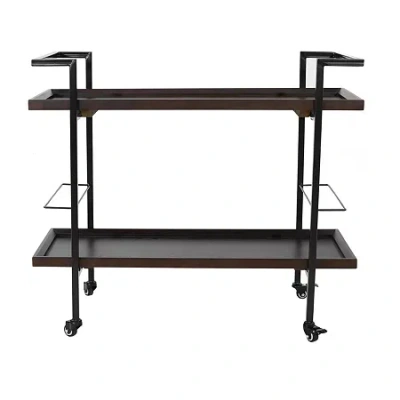 Asstd National Brand Gerard Wood-top Serving Cart In Brown
