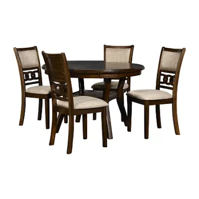 Asstd National Brand Gia 5-pc. Round Dining Set In Brown