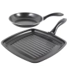 Asstd National Brand Gibson Westleton 2pc Cookware Set In Black