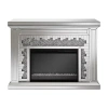 Asstd National Brand Gilmore Electric Fireplace In Silver