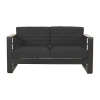 Asstd National Brand Giovanna Loveseat In Black