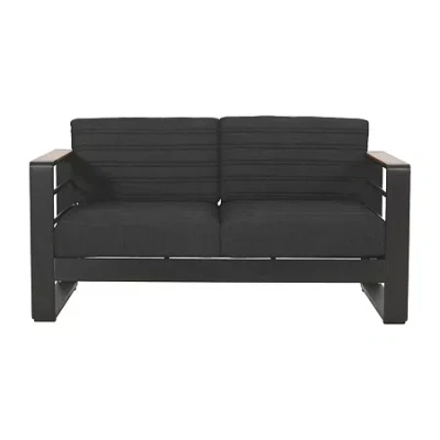 Asstd National Brand Giovanna Loveseat In Black