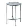 Asstd National Brand Gold Coast Living Room Collection End Table In Silver